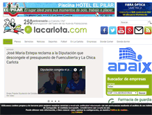 Tablet Screenshot of lacarlota.com